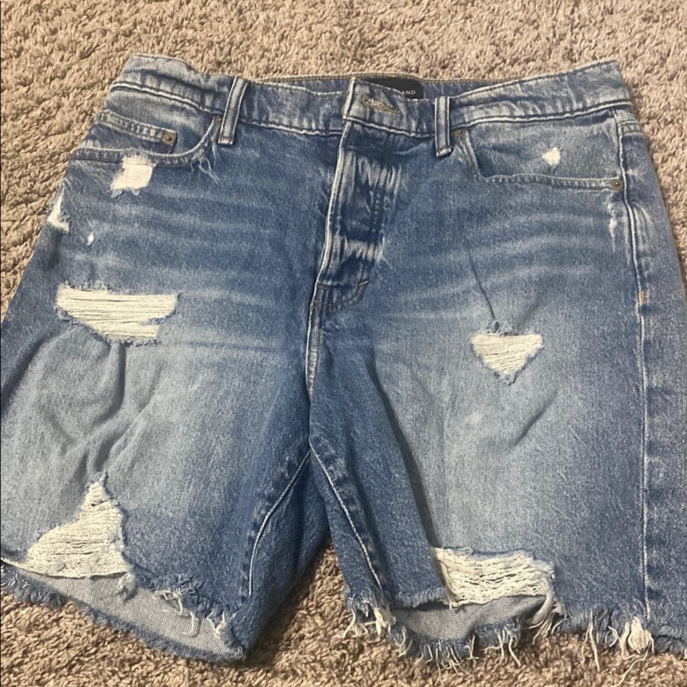 Lucky Brand Blue Distressed Jean Shorts